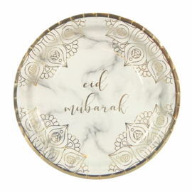 Paper plates Eid marble glam (10pcs)