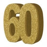 3D number gold 60