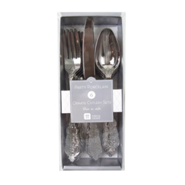 Royal plastic cutlery silver (18pcs)