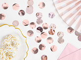 XL confetti rose goud foil