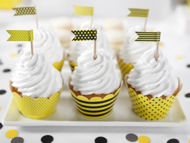 Cupcake wrappers bee (6st)