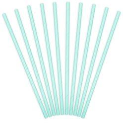 Paper straws mint green (10pcs)