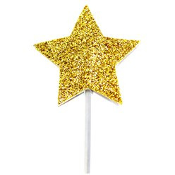 Cupcake toppers stars (12pcs)