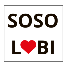 Soso lobi strijksticker