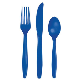 Cutlery set navy blue (18pcs)