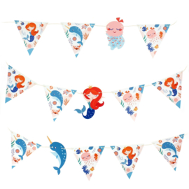 Bunting flags mermaid