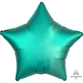 Folie ballon ster jade groen satin 18"