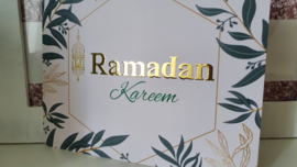 Greeting card Ramadan tropical