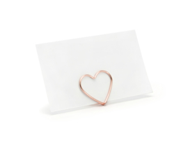 Card holder rose gold heart