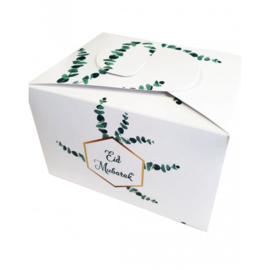 Snack box Eid green leaf