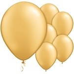 Ballonnen goud metallic (10st)