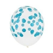 Polkadot blue ballon (5st)