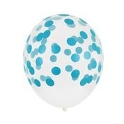 Blue dots balloons (5pcs)