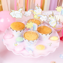 Unicorn cupcake set (12st)