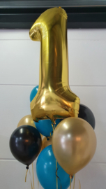 Cijfer ballon XL  goud 1