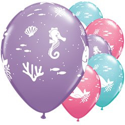 Mermaid latex ballonnen (6st)