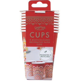 Paper cups Diwali (8pcs)