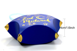 Eid gift box star blue