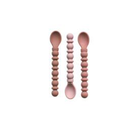 Baby teethy utensils pink (3pcs)
