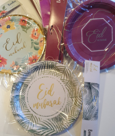 Paper plates Eid tropical leaf (6pcs)