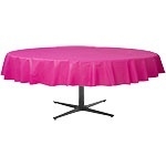 Tablecover round hot pink