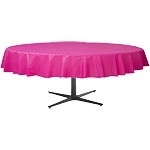 Tafelkleed hot pink rond