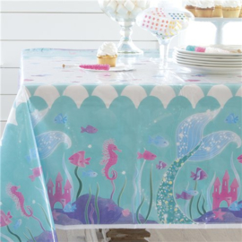 Plastic tablecloth mermaid