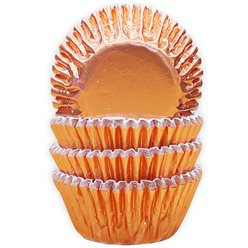 Cupcake cases mini rose gold foil (60pcs)