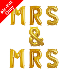 Foil balloon Mrs&Mrs