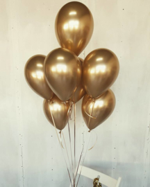 Ballonnen chrome goud (10st)
