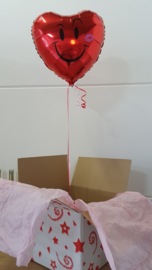 Folie ballon lachend hartje 18"