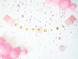 Paper bunting baby girl 