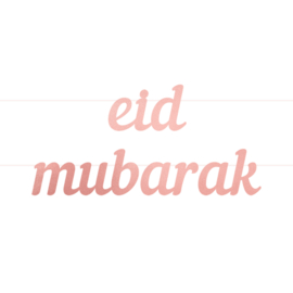 Eid letter bunting rose gold
