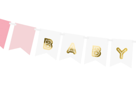 Paper bunting baby girl 