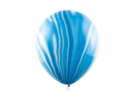 Balloons marble blue (6pcs)