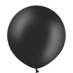 XL ballon metallic zwart (p.st)