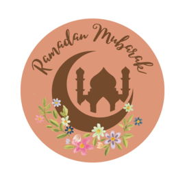 Eetbare cupcake toppers Ramadan bloemen (6st)