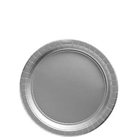 Paper plates silver small (8pcs)