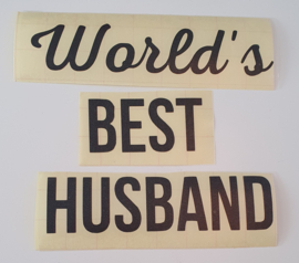 Ballonsticker World's Best husband