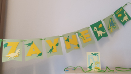 Personalised dino banner