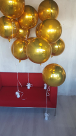 Orbz balloon gold (ea)