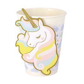 Paper cups pastel unicorn (6pcs)