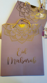 Giftbag Eid taupe gold (ea)