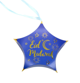 Eid kadodoosje ster diverse kleuren (pst)