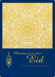 Greeting card Eid royal blue (L)