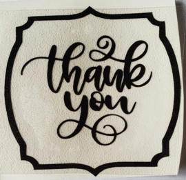 Vinyl sticker thank you kader (6st)