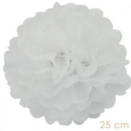 Pompom white 25cm