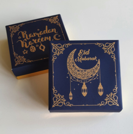 Kadodoosje Eid blauw goud (pst)