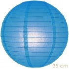 Paper lantern blue 35cm