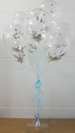 Helium filled confetti balloons (ea)